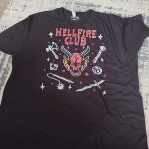 Hellfire club stranger things tshirt (XL)